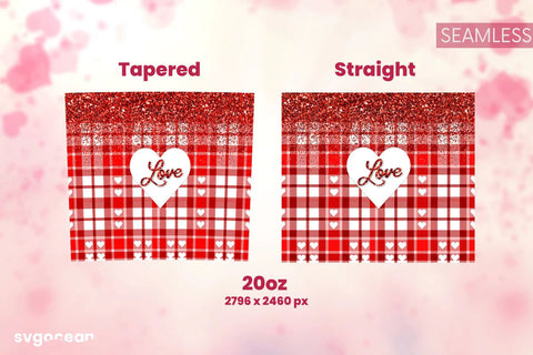 Pink Buffalo Plaid Tumbler Sublimation Bundle Sublimation SvgOcean 