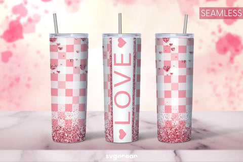 Pink Buffalo Plaid Tumbler Sublimation Bundle Sublimation SvgOcean 