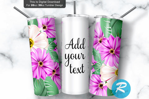 Pink Burgundy Floral 20 oz / 30 oz Tumbler PNG Sublimation Regulrcrative 