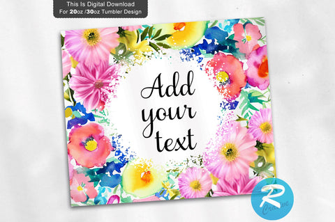 Pink Burgundy Red Floral 20 oz / 30 oz Tumbler PNG Sublimation Regulrcrative 