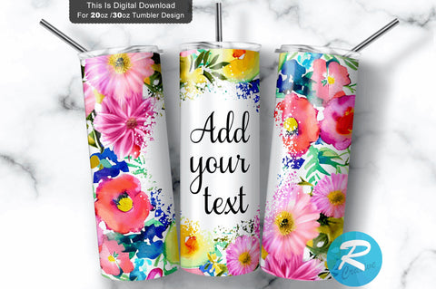 Pink Burgundy Red Floral 20 oz / 30 oz Tumbler PNG Sublimation Regulrcrative 
