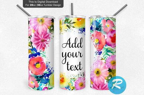 Pink Burgundy Red Floral 20 oz / 30 oz Tumbler PNG Sublimation Regulrcrative 