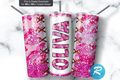Pink Camo Oliva 20 oz / 30 oz Tumbler PNG Sublimation Regulrcrative 