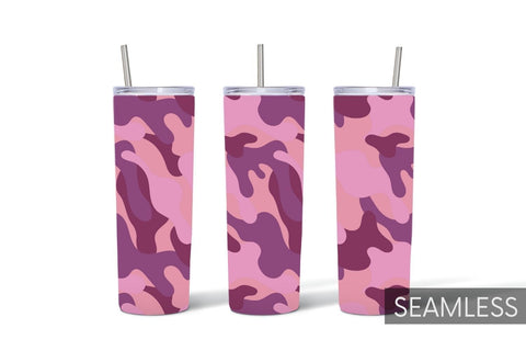 Pink Camo Tumbler Sublimation Sublimation SvgOcean 