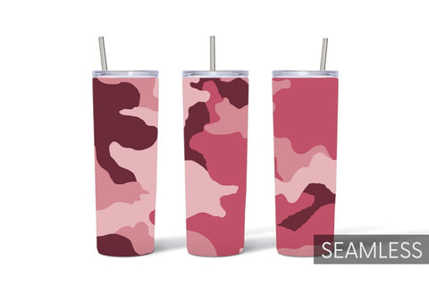 Pink Camo Tumbler Sublimation Sublimation SvgOcean 