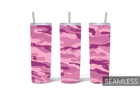 Pink Camo Tumbler Sublimation Sublimation SvgOcean 