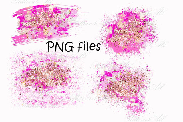 Pink Camo with glitter Watercolor brushstrokes background, backsplash,sublimation,scrapbook design elements for tshirts,instant download PNG Sublimation ArtStudio 