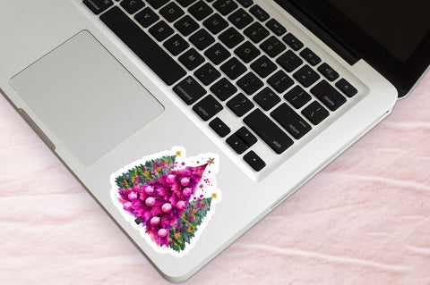 Pink Christmas Stickers Bundle Sublimation Regulrcrative 