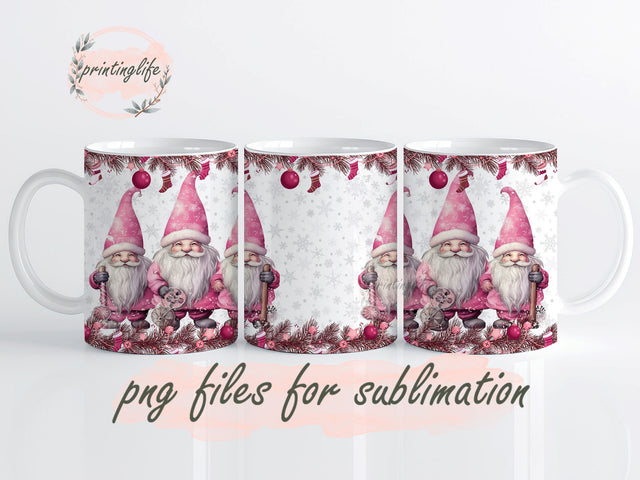 Pink Christmas Sublimation Design Digital Download PNG Instant Sublimation PrintingLife 
