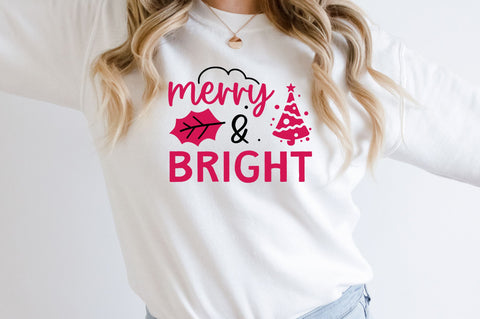Pink Christmas SVG Bundle SVG Regulrcrative 