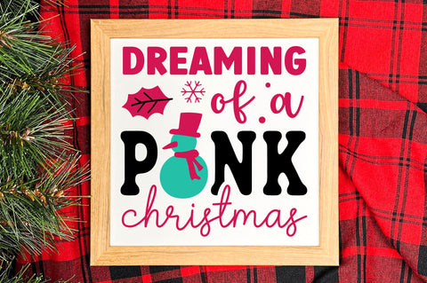 Pink Christmas SVG Bundle SVG Regulrcrative 
