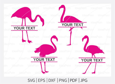 Pink Flamingo Cut file, Flamingo monogram frame, Flamingo svg, Flamingo Svg Bundle, Flamingo Monogram Svg, Pink Flamingo svg, Silhouette SVG Dinvect 