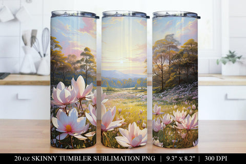 Pink Floral Tumbler Sublimation Bundle Sublimation BijouBay 