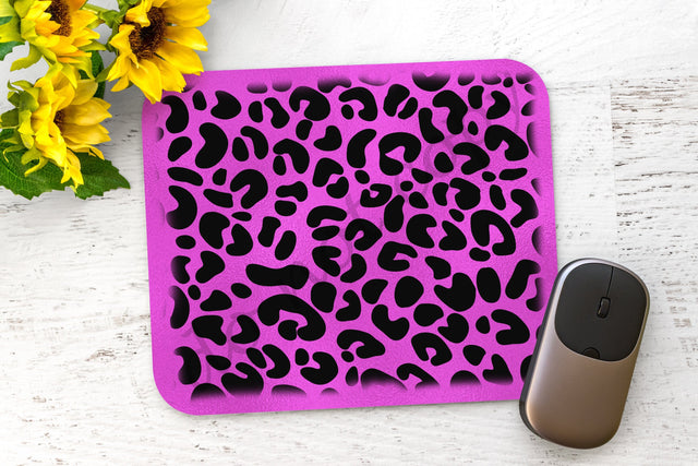 Pink gliter Leopard Mouse Pad PNG, Sublimation Design,Flowers Design Mouse Pad,Mouse Pad Template,Custom Mouse Pad,Mouse Pad Sublimation PNG Sublimation ArtStudio 