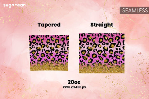 Pink Glitter | Skinny 20 oz | Tapered | Straight Sublimation SvgOcean 