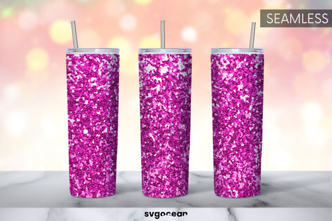 Pink Glitter Tumbler | PNG Bundle | Tumbler 20oz Sublimation SvgOcean 