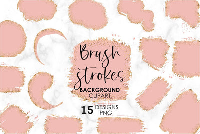 Pink Gold Brush Stroke PNG, Sublimation Background Bundle, Paint Splatter, Paint Brush Stroke PNG, Paint Splatter Background, Brush Stroke Texture, Brush Stroke Clipart, Grunge Textures, Design Elements Sublimation KatineDesign 
