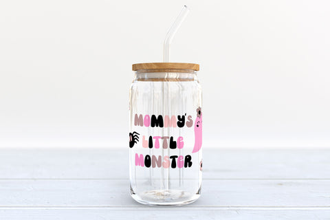 Pink Halloween Can Glass Wrap Bundle. Can Glass 16 OZ Bundle SVG Olga Terlyanskaya 