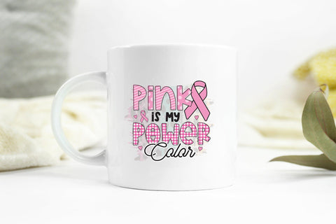 Pink is My Power Color | Breast Cancer PNG Sublimation CraftLabSVG 