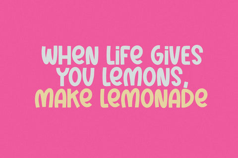Pink Lemon - Quirky Handwritten Font Font KA Designs 