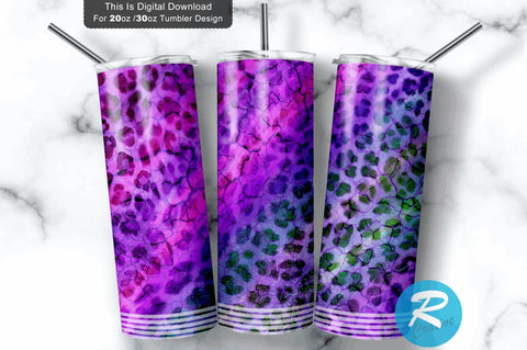 Pink Leopard 20 oz / 30 oz Tumbler PNG Sublimation Regulrcrative 