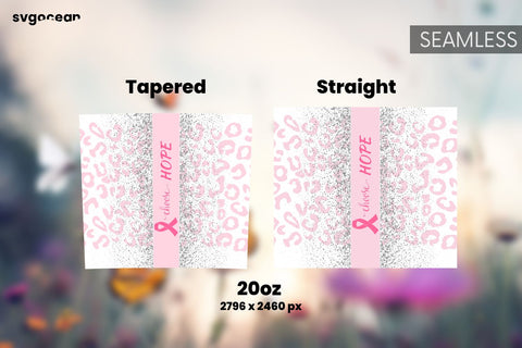 Pink Leopard Tumbler Design | PNG Bundle | Tumbler 20oz Sublimation SvgOcean 