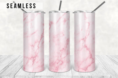 Pink Marble Sublimation Tumbler Designs, Marble 20oz Skinny Tumbler Wrap Template - PNG Digital Download Sublimation TumblersByPhill 