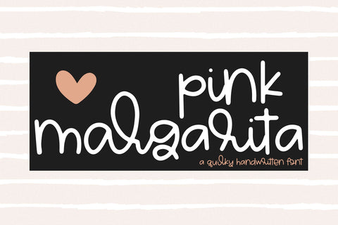 Pink Margarita - Cute Handwritten Font Font KA Designs 