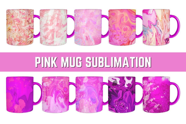 Pink Mug Sublimation Sublimation SvgOcean 
