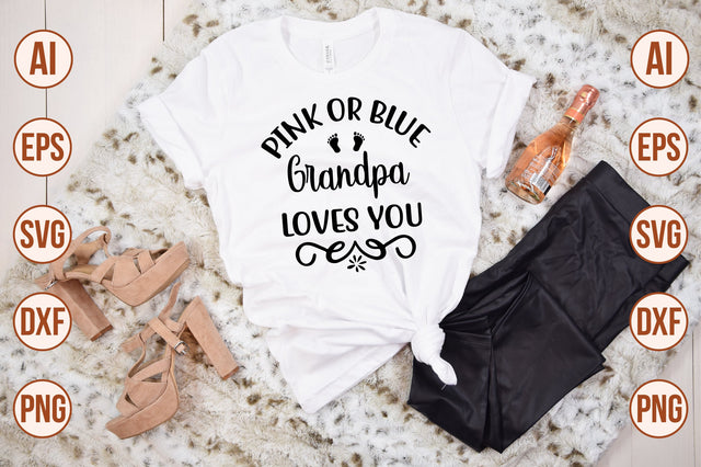 Pink or blue grandpa loves you svg SVG nirmal108roy 