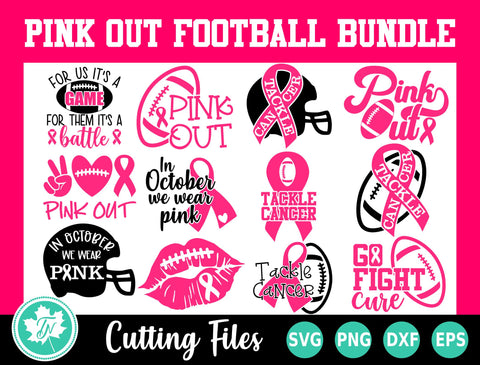 Pink Out SVG Bundle SVG TrueNorthImagesCA 