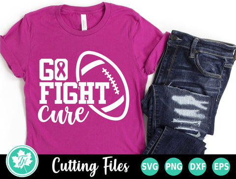 Pink Out SVG | Football SVG | Go Fight Cure SVG TrueNorthImagesCA 