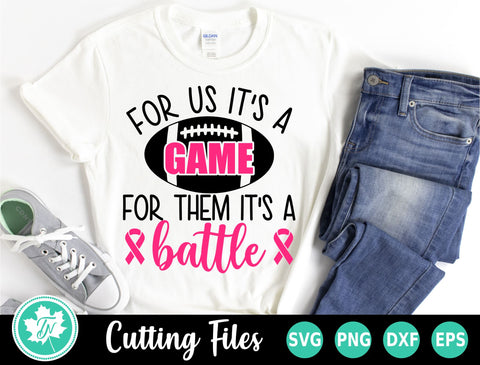 Pink Out SVG | For Them It's a Battle SVG TrueNorthImagesCA 