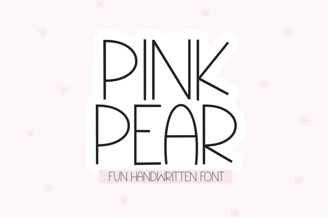Pink Pear - Fun Handwritten Font Font KA Designs 