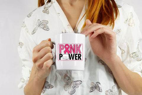 Pink Power PNG | Breast Cancer Sublimation Sublimation CraftLabSVG 