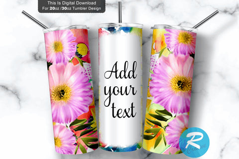 Pink Red flower 20 oz / 30 oz Tumbler PNG Sublimation Regulrcrative 