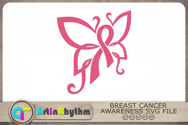 Pink Ribbon Svg, Breast Cancer Awareness Svg, Pink Ribbon Butterfly Svg SVG Artinrhythm shop 