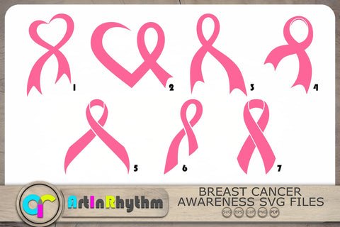 Pink Ribbon Svg Bundle, Ribbon Svg, Breast Cancer Awareness Svg SVG Artinrhythm shop 