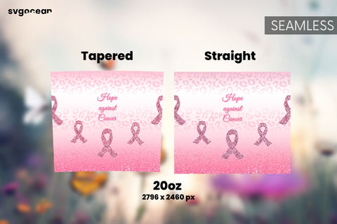Pink Ribbon Tumbler | PNG Bundle | Tumbler 20oz Sublimation SvgOcean 
