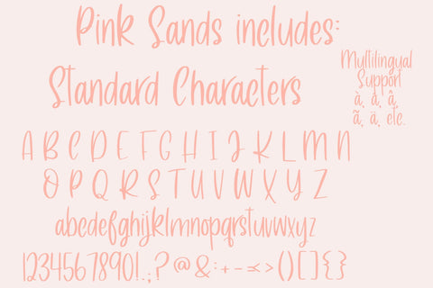 Pink Sands, Cute Handwritten Font Font Designing Digitals 