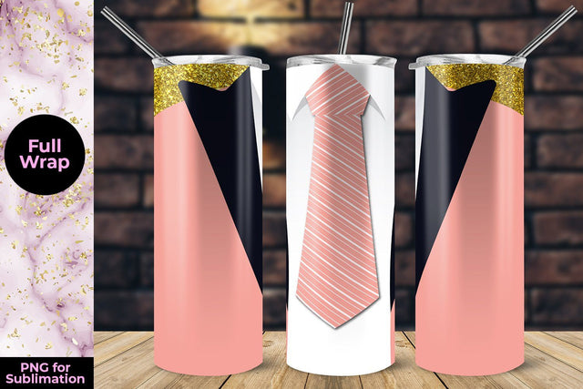 Pink Suit 20oz Skinny Tumbler Wrap Template Sublimation Sublimatiz Designs 