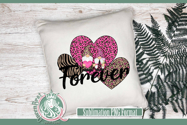 Pink Tan Leopard Gnomes Forever Sublimation Sublimation QueenBrat Digital Designs 