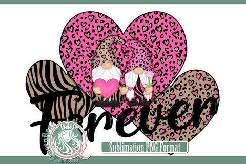 Pink Tan Leopard Gnomes Forever Sublimation Sublimation QueenBrat Digital Designs 