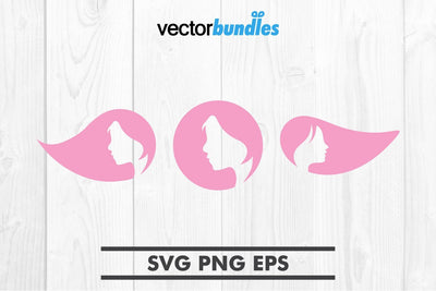 Pink woman clip art svg SVG vectorbundles 