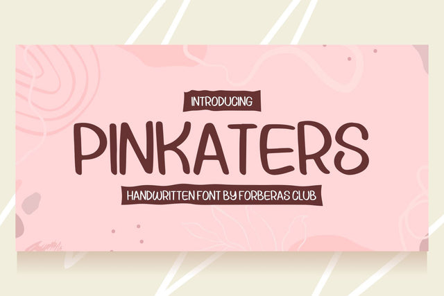 Pinkaters Font Forberas 