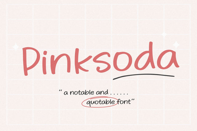 Pinksoda Font Font Balpirick 