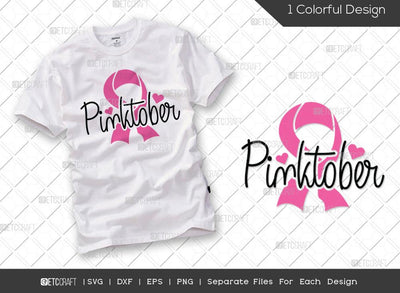 Pinktober SVG Cut File | Breast Cancer Svg | Fight Cancer Svg | Pink Ribbon Svg | October Svg | Cancer Awareness Svg | Breast Cancer Quote Svg SVG ETC Craft 