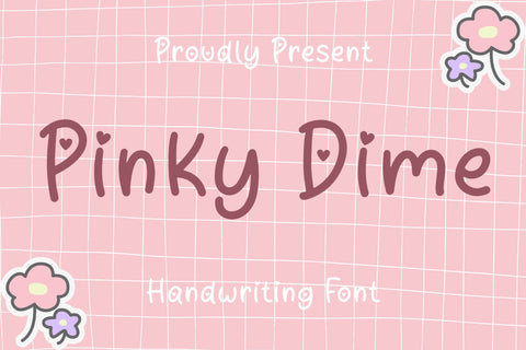 Pinky Dime Font Font Aisyah 