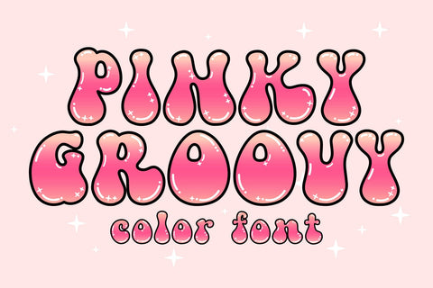 Pinky Groovy Color Font Font Fox7 By Rattana 
