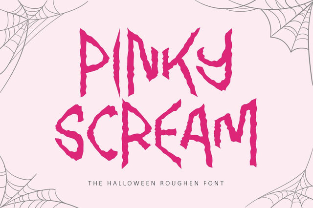 Pinky Scream Font Illushvara Design 